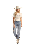 Tulsa High Rise Cropped Jeans by Rock & Roll Cowgirl