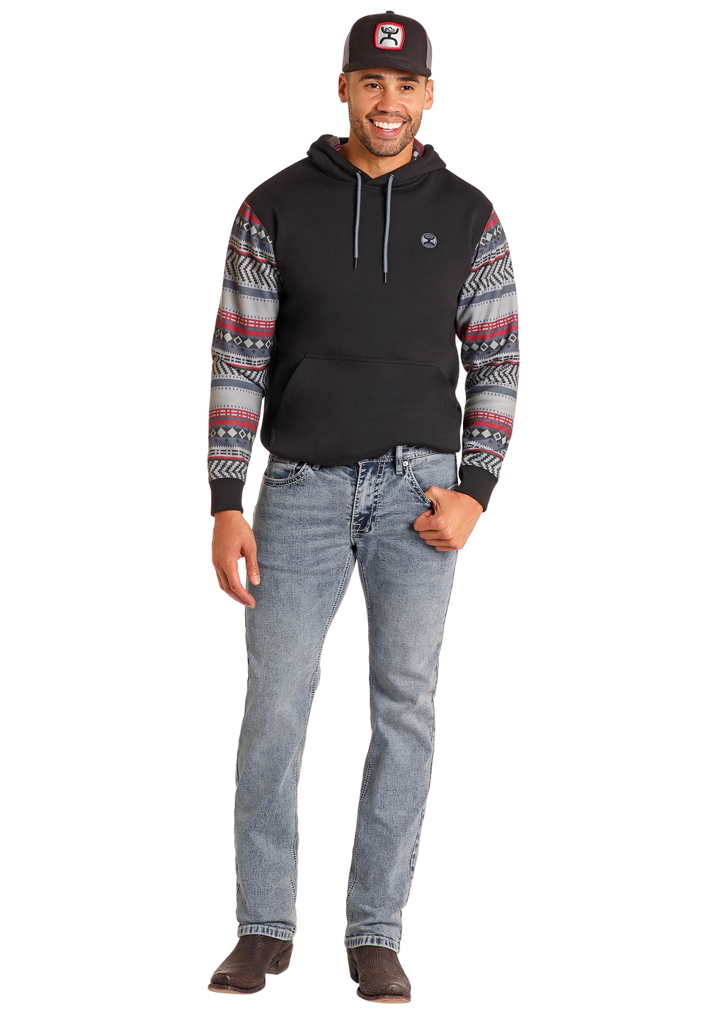 The Jackson Ridge Revolver Slim Straight fit Jeans by Hooey x Rock & Roll Denim
