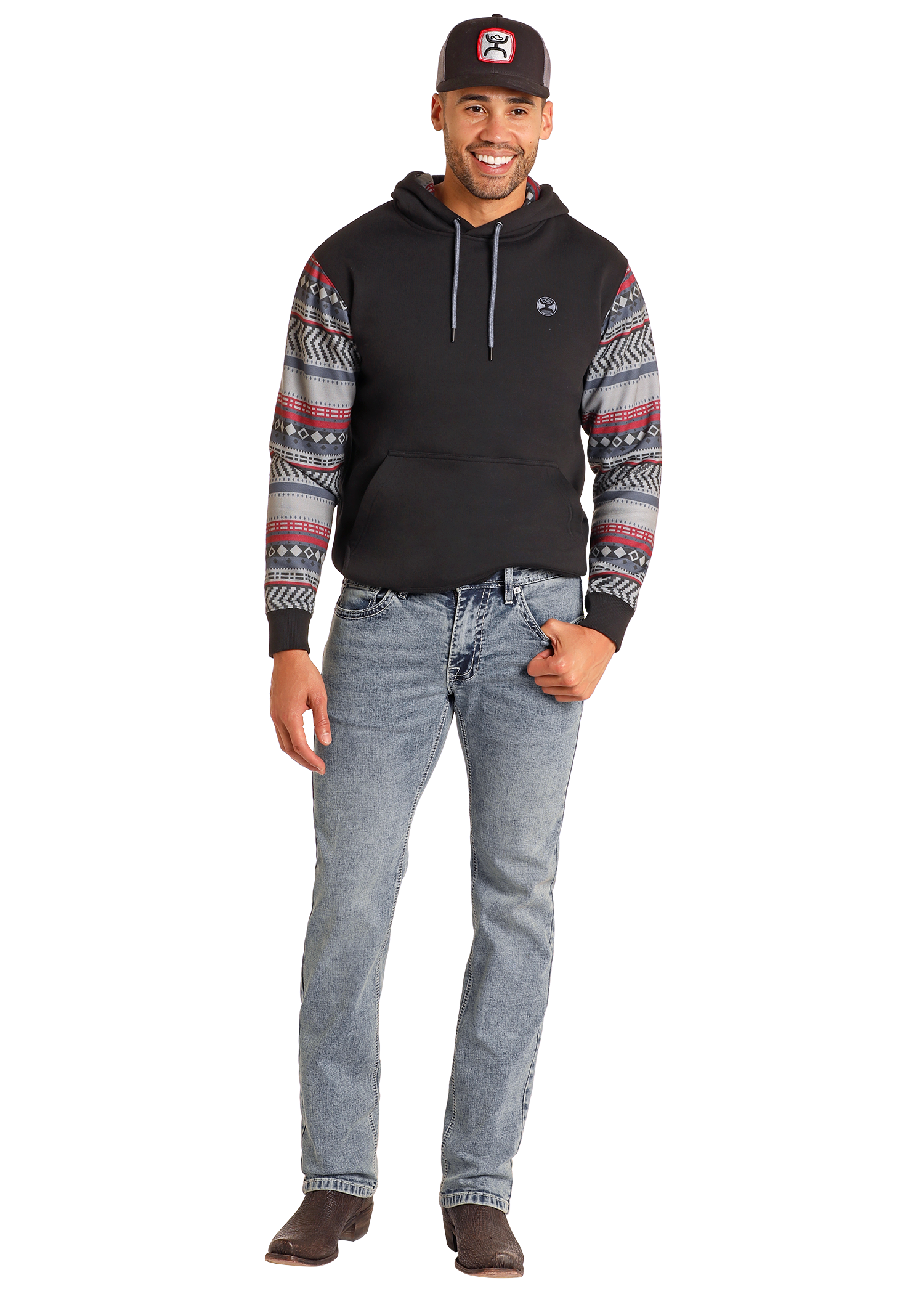 The Jackson Ridge Revolver Slim Straight fit Jeans by Hooey x Rock & Roll Denim
