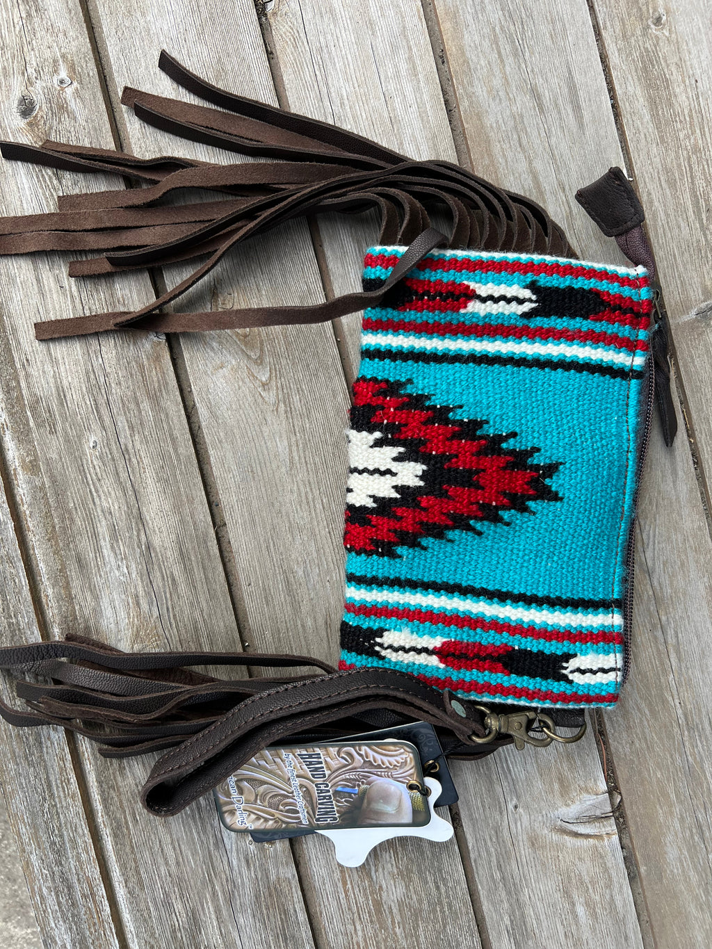The Ranchette Wristlet Purse-Turquoise