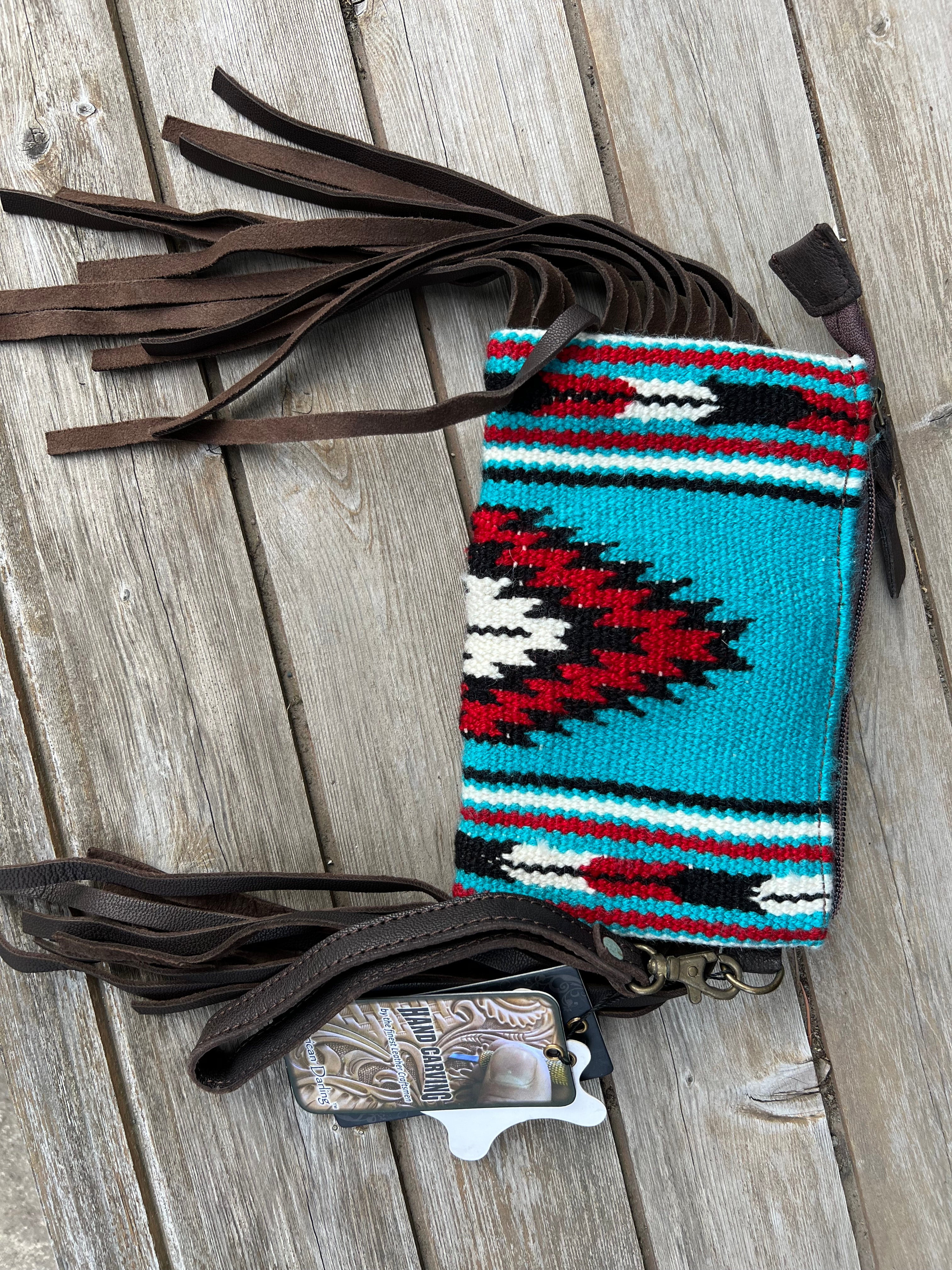 The Ranchette Wristlet Purse-Turquoise