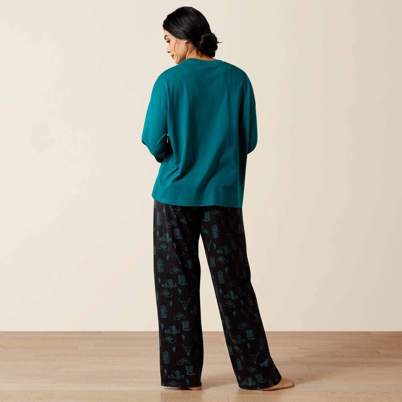 Dreams Pajama Set by Ariat in Cozyville Cactus