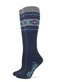 Wrangler Women's Merino Wool Aztec Boot Socks - Navy