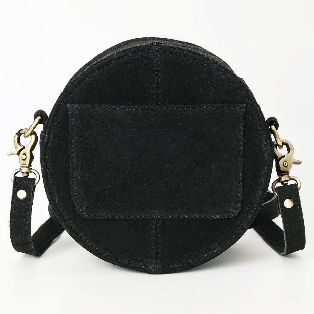 The Boot Stitch Cutie Round Purse in Licorice by American Darling