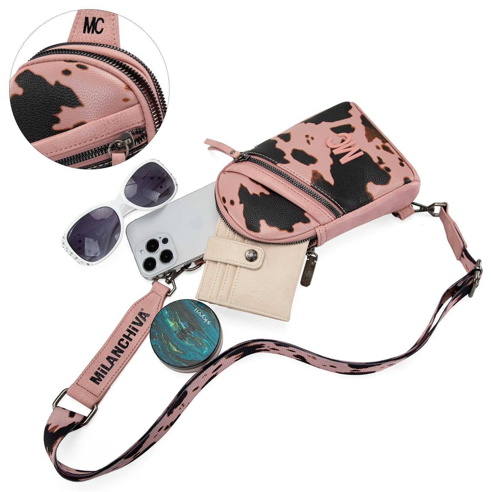 The Dairy Delight Slingbag by Milan Chiva - Pink