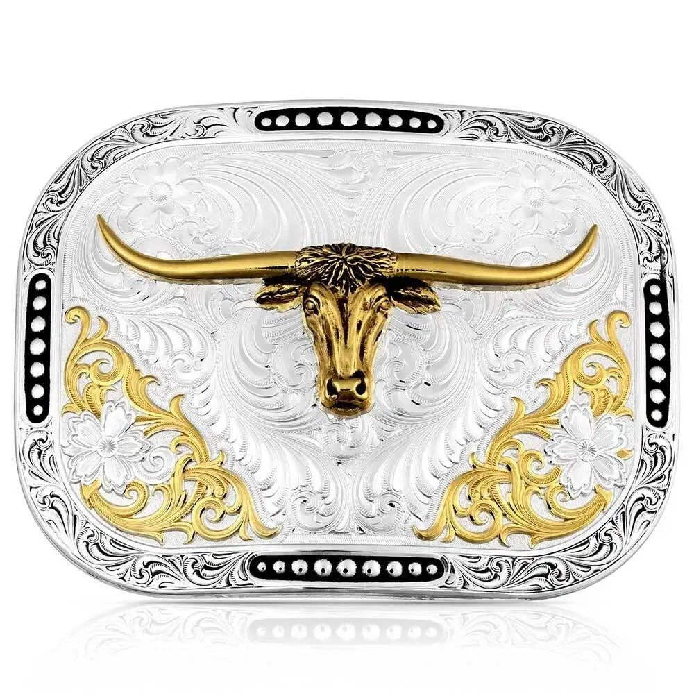 The Class Act Longhorn Buckle by Montana Sliversmiths
