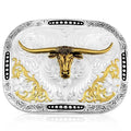 The Class Act Longhorn Buckle by Montana Sliversmiths