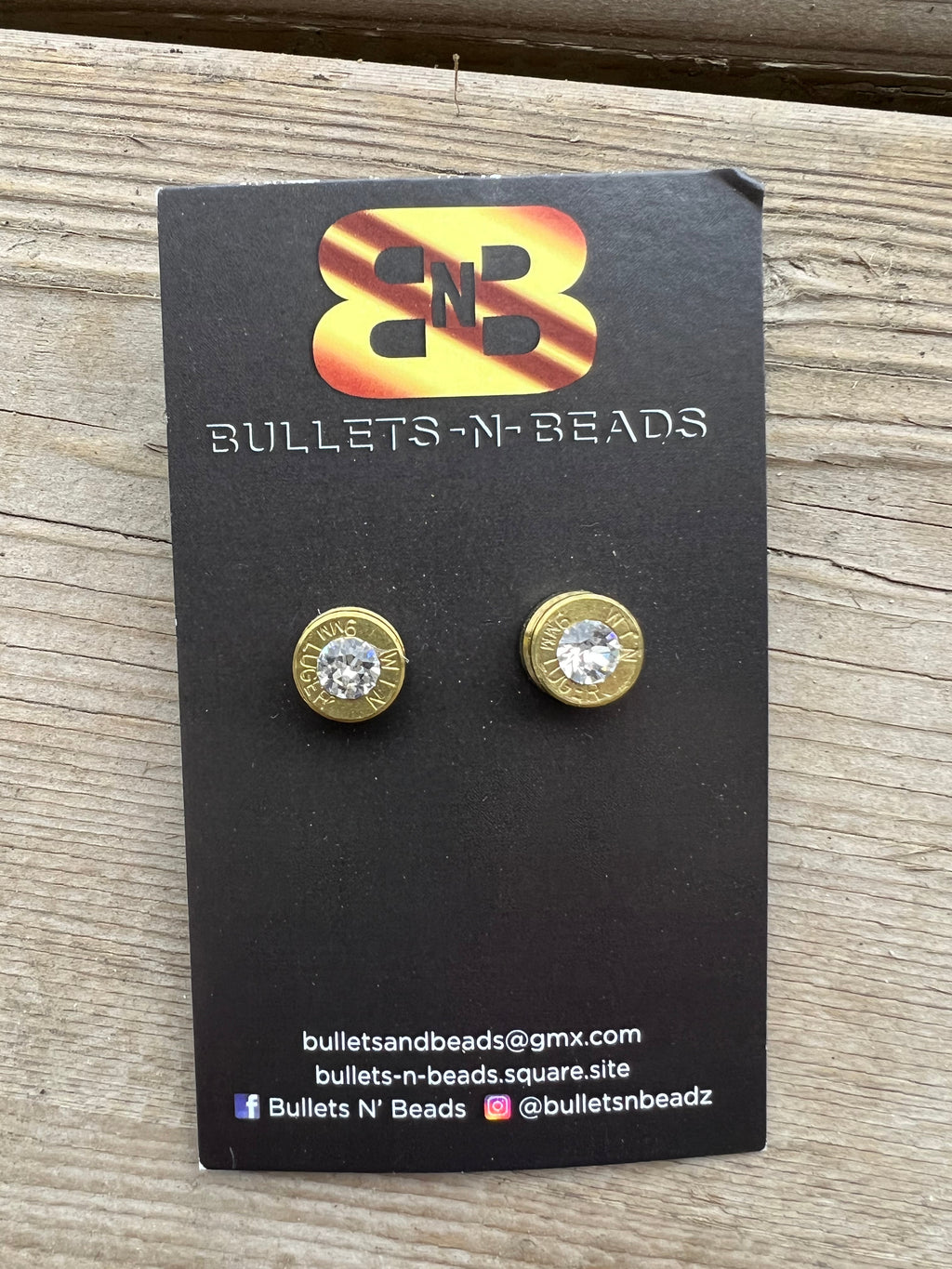 The Sparkly Bullet Stud Earrings