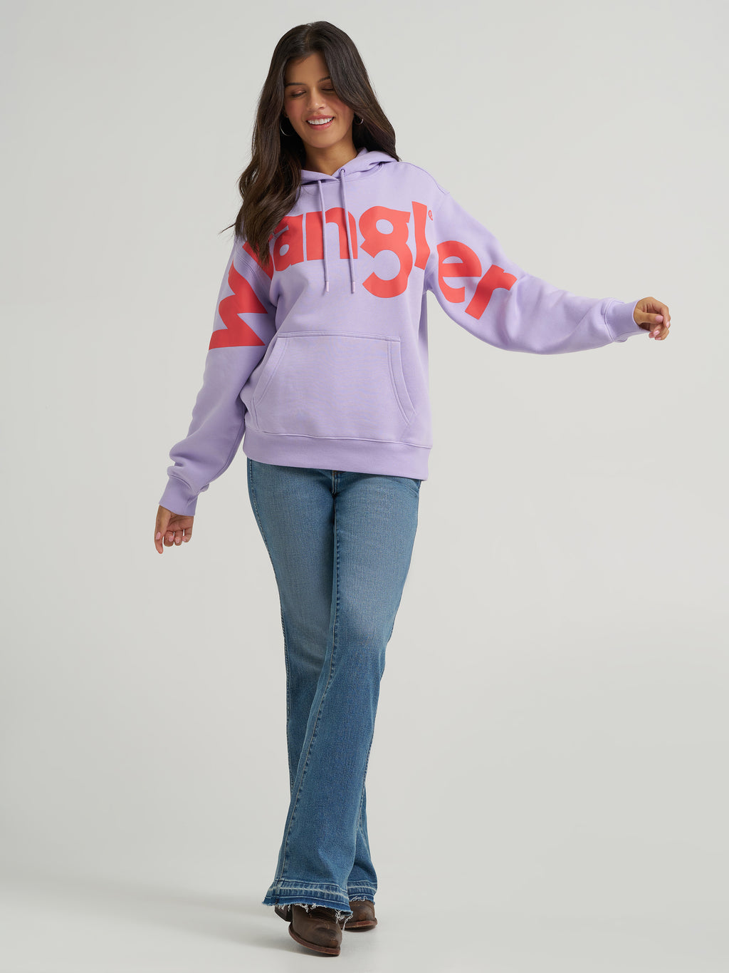 The Represent Hoodie by Wrangler Retro - Lavender Strawberry Lemonade