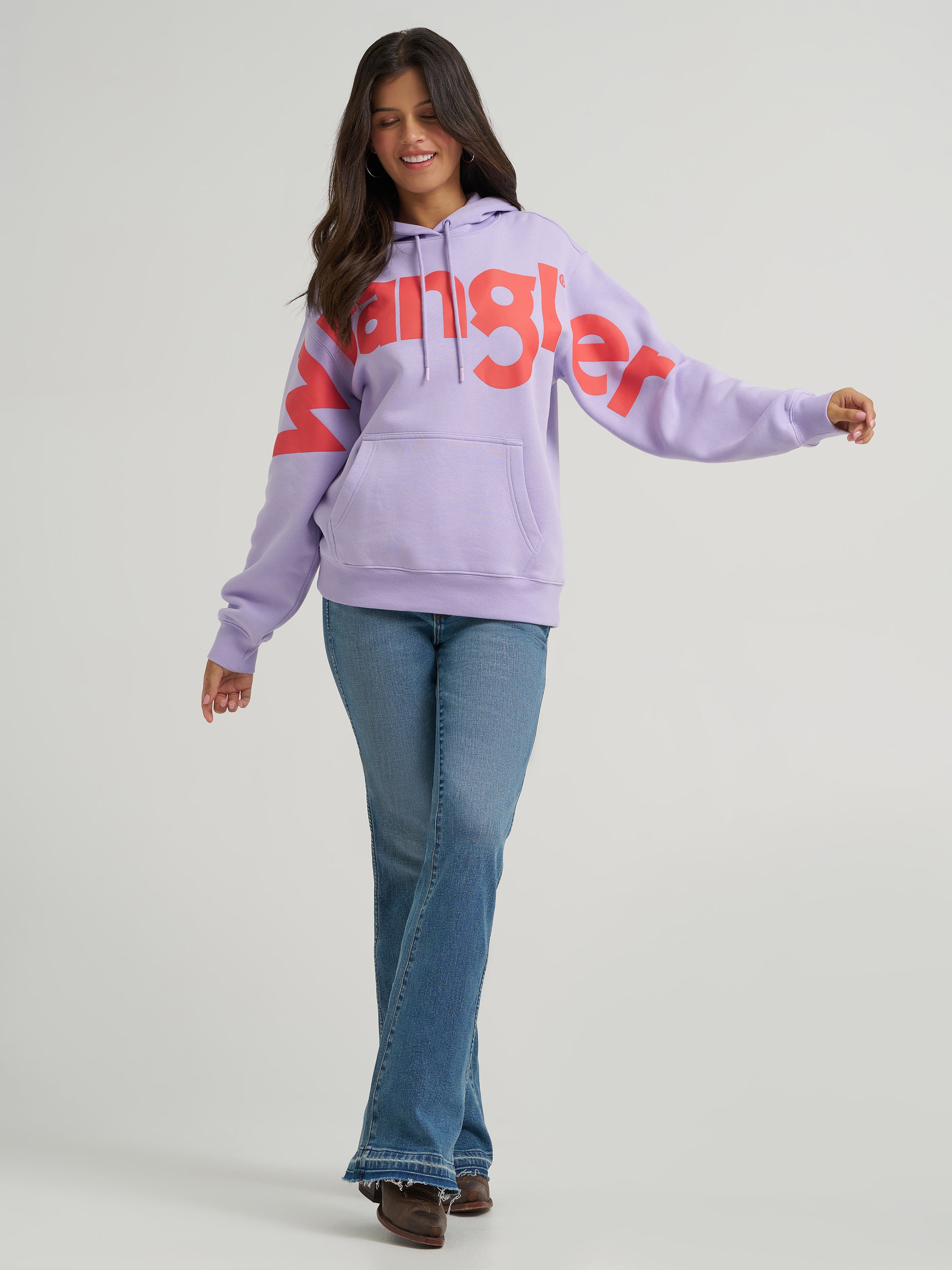 The Represent Hoodie by Wrangler Retro - Lavender Strawberry Lemonade