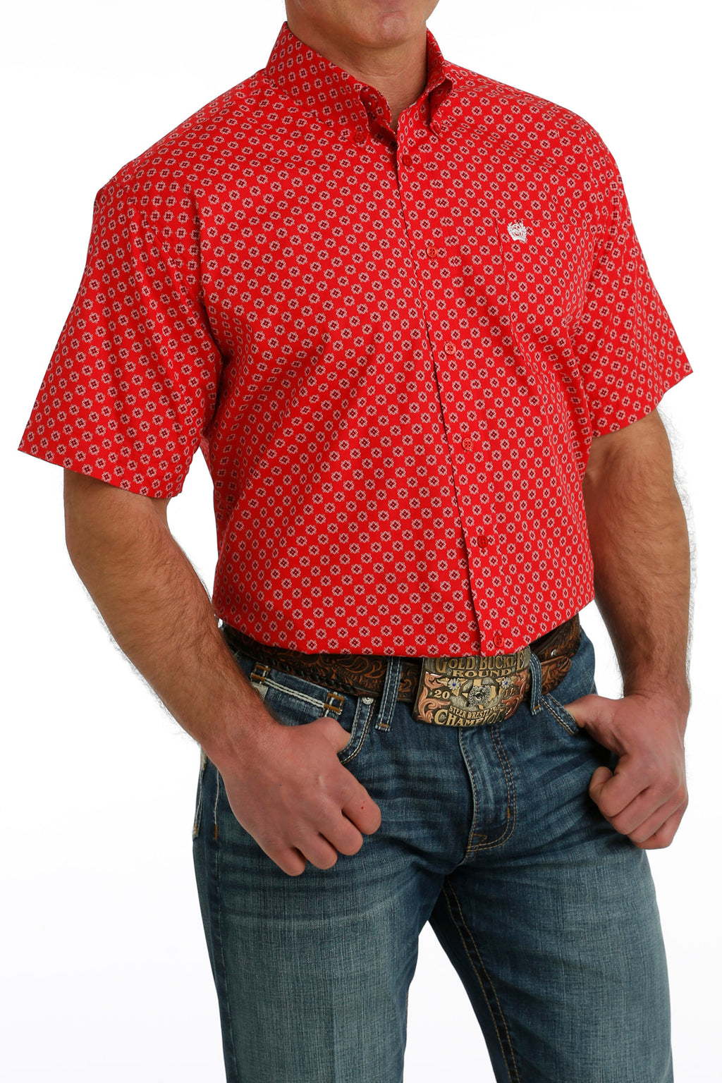 The Hotrod Short Sleeve Button Up Shirt by Cinch
