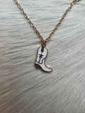 White Loanstar Kicker Necklace