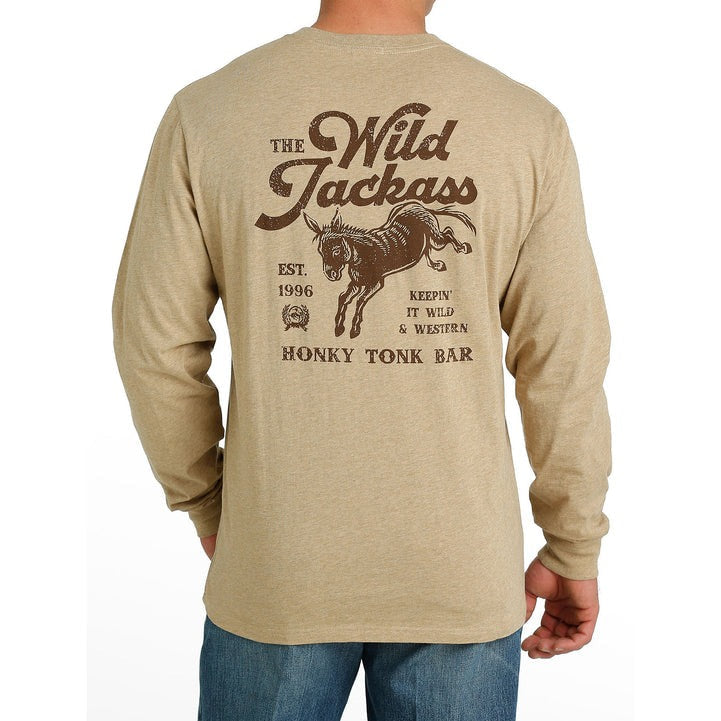 The Wild Jackass Long Sleeve Tan Tee by Cinch