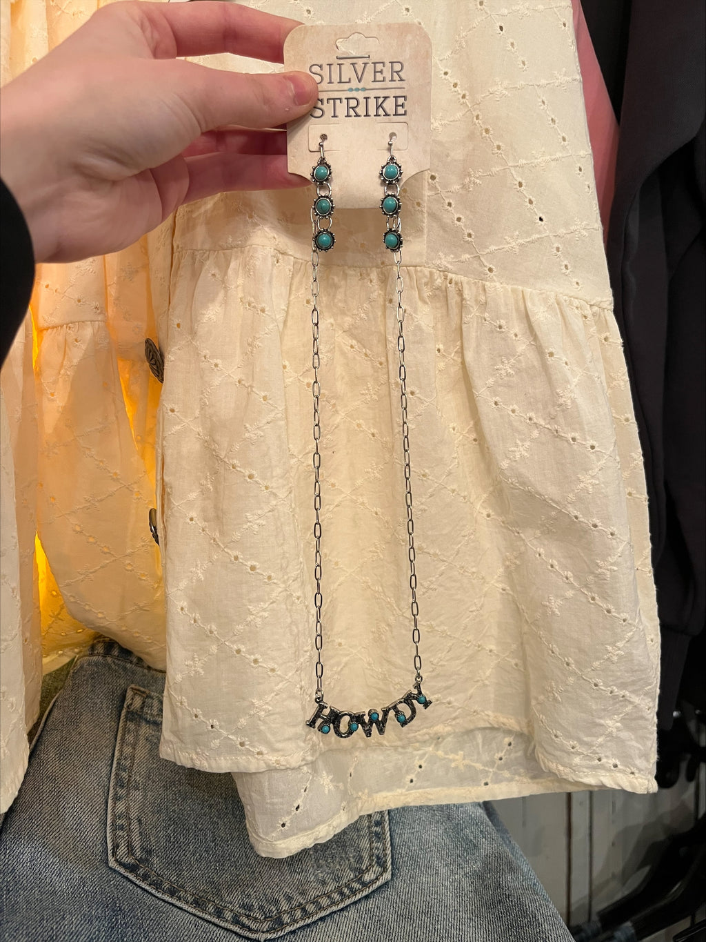 Howdy Necklace + Earring Set