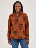 The Saddle Up Fleece 1/2 Zip Sweater by Wrangler