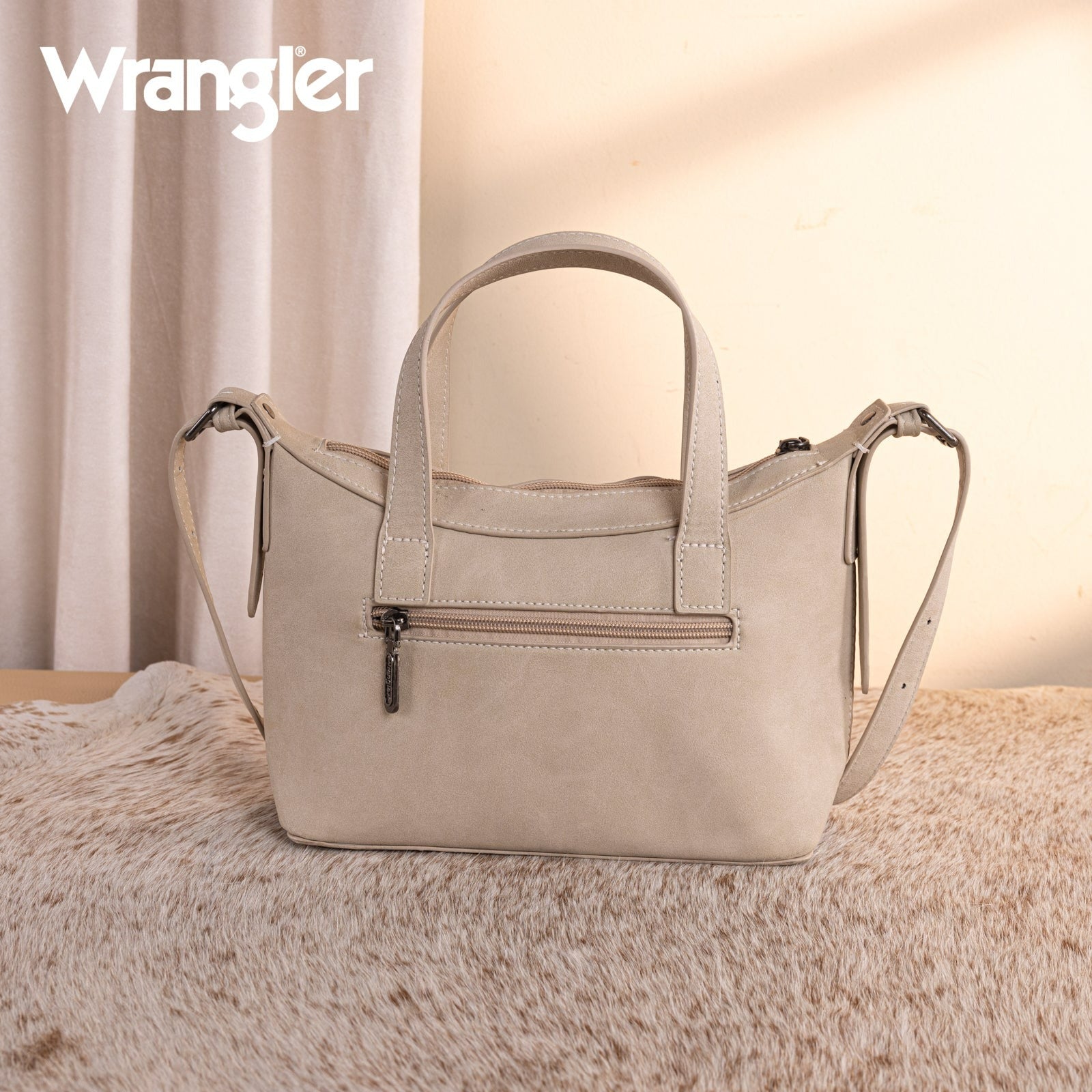 The Alexandra Wrangler Mini Tote/Crossbody Purse in Tan