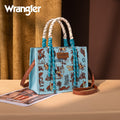 The Coconut Cowboy Wrangler Mini Rope Tote Purse in Turquoise