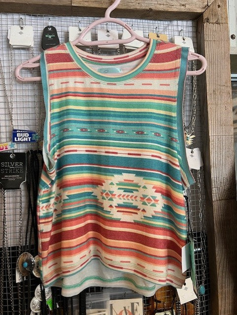 The Sedona Serape Tank Top by Rock & Roll Denim
