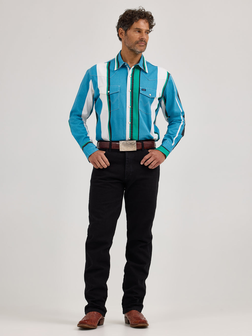 The Mojito Brushpopper Pearl Snap Shirt by Wrangler
