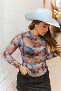 The Blue Mocha Horse Mesh Shirt