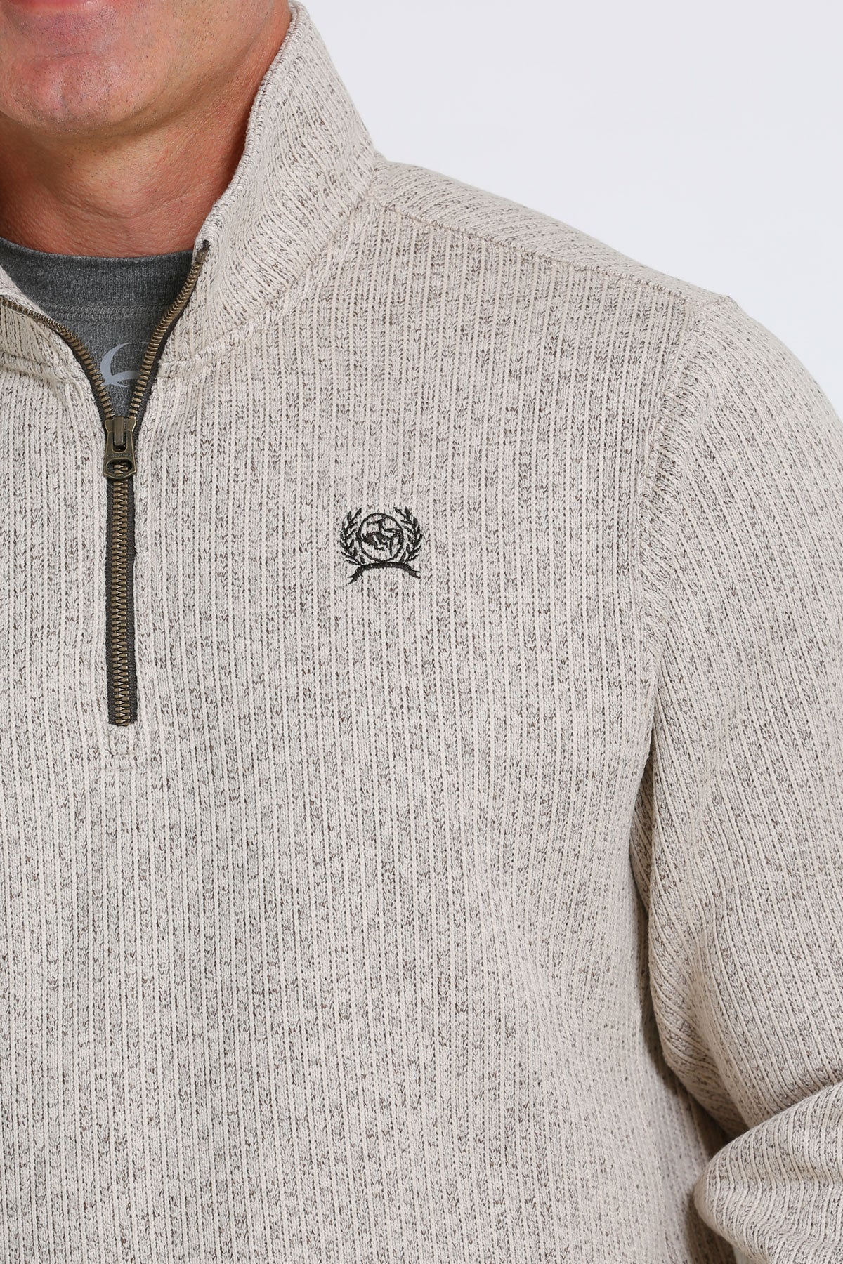 The Hudson Men's Quarter Zip Sweater by Cinch