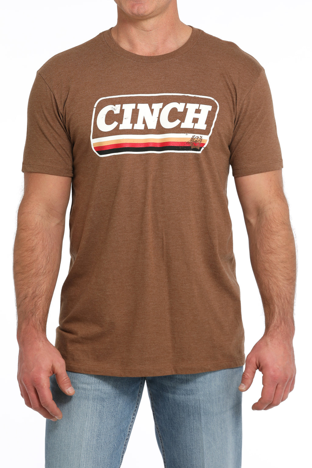 Farm Class Cinch Men's Tee in Dirt Road Brown