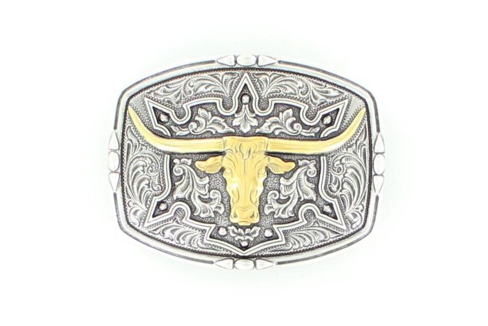 Sharp Dressed Steer Belt Buckle