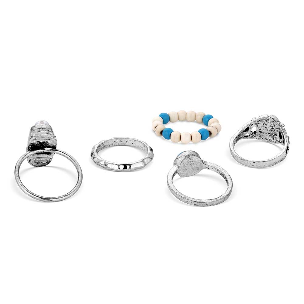 Ivory Skies Attitude 5 Ring Set by Montana Silversmiths