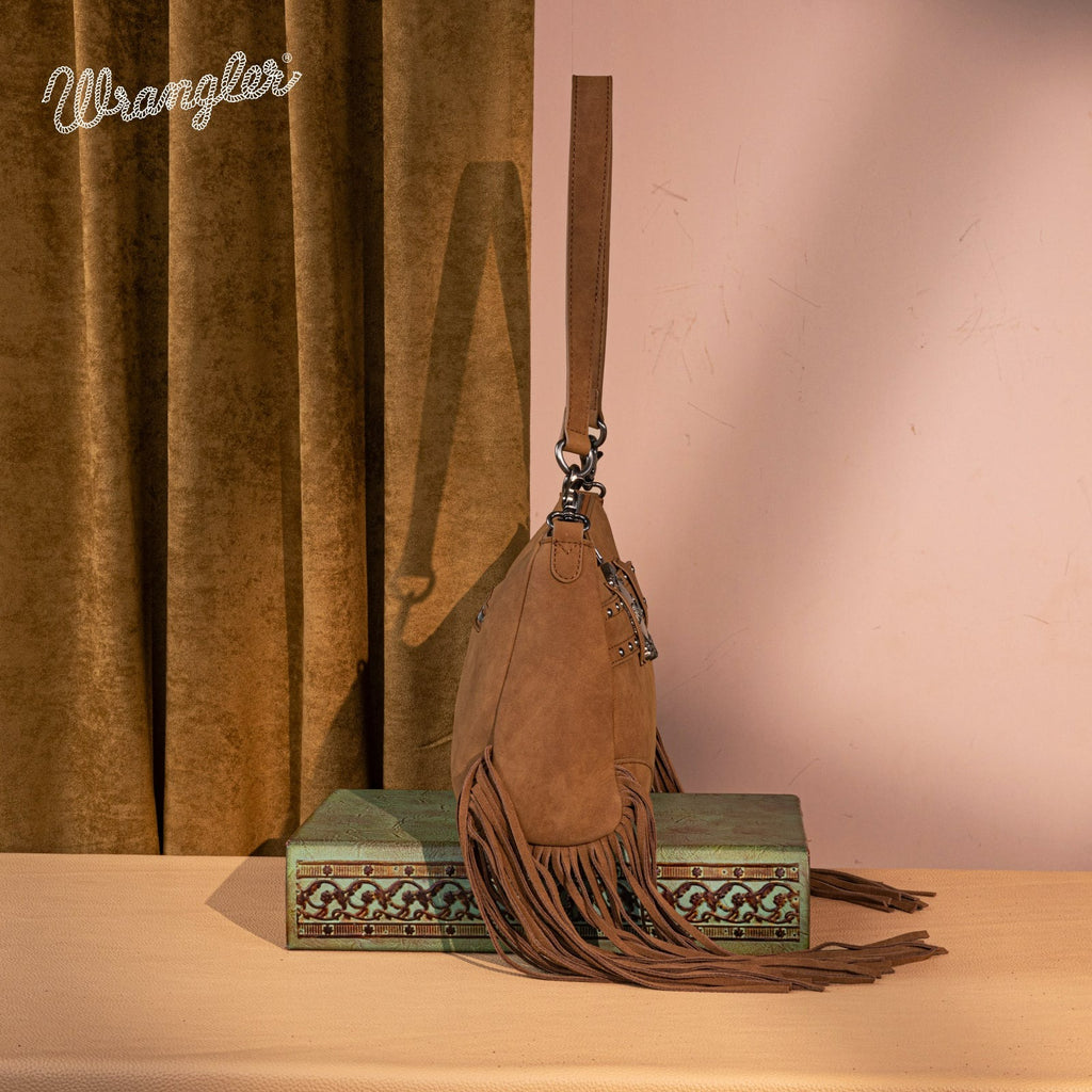The Dusty Belle Hobo Purse by Wrangler in Brown