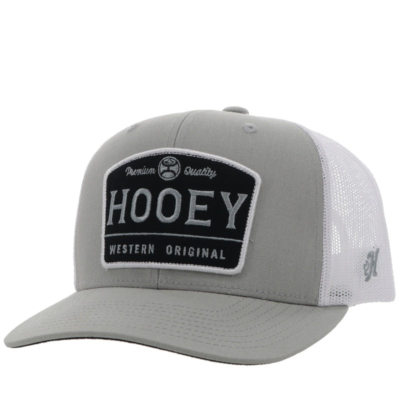 Stand Strong Hat by Hooey in Grey/White