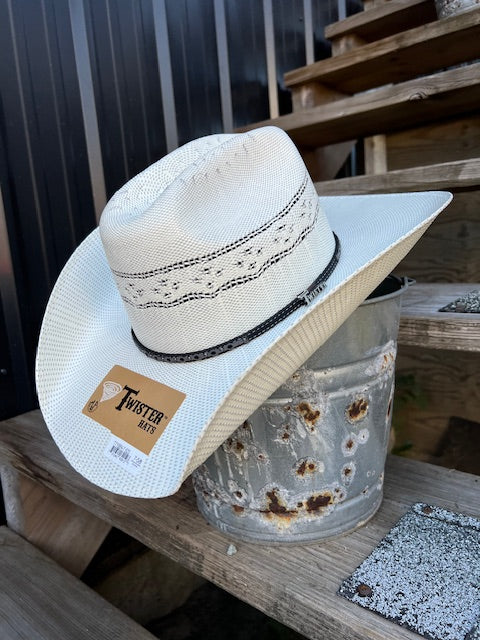 The Class Act Bronc Rider Straw Cowboy Hat by Twister