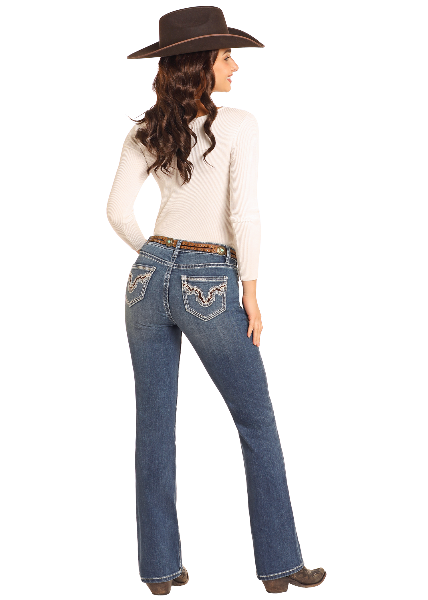 Cowhide Riding Jean by Rock & Roll Denim