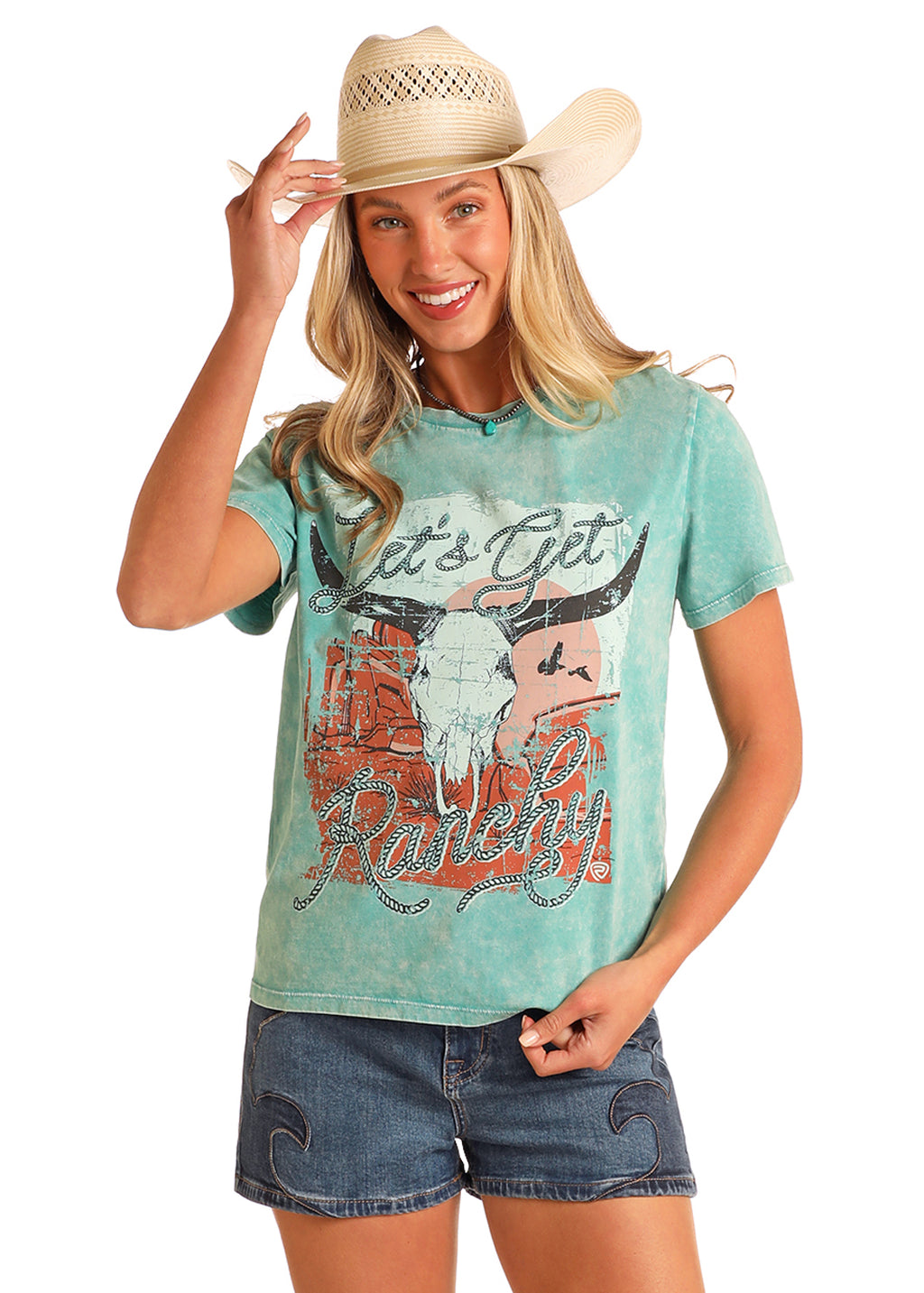 The Let's Get Ranchy Tee by Rock & Roll Denim