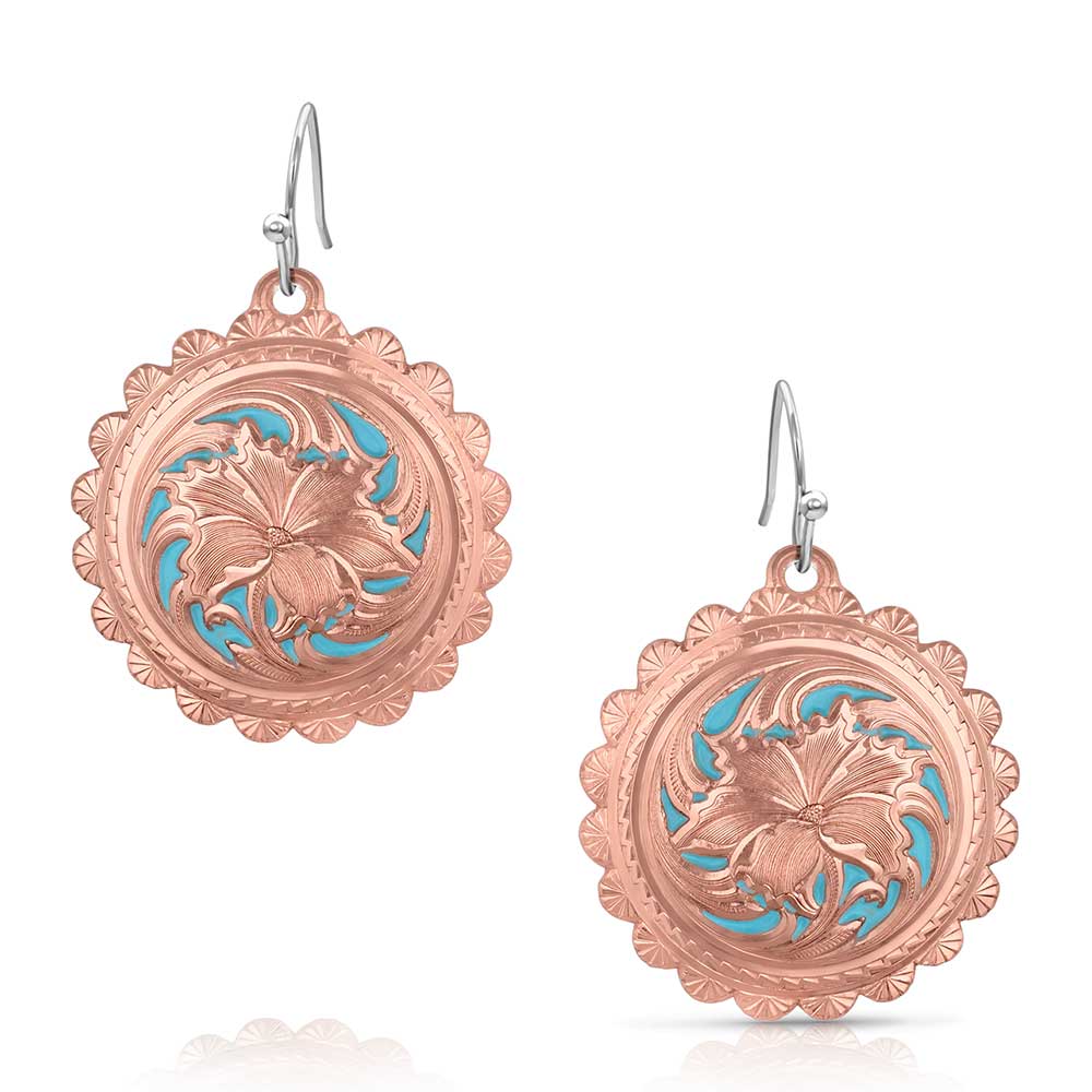 Emma's Sunlight Concho Earrings by Montana Silversmiths
