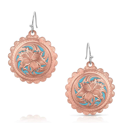 Emma's Sunlight Concho Earrings by Montana Silversmiths