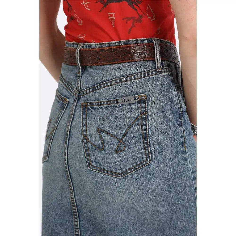 The Macie Jane Jean Skirt by Cruel Denim