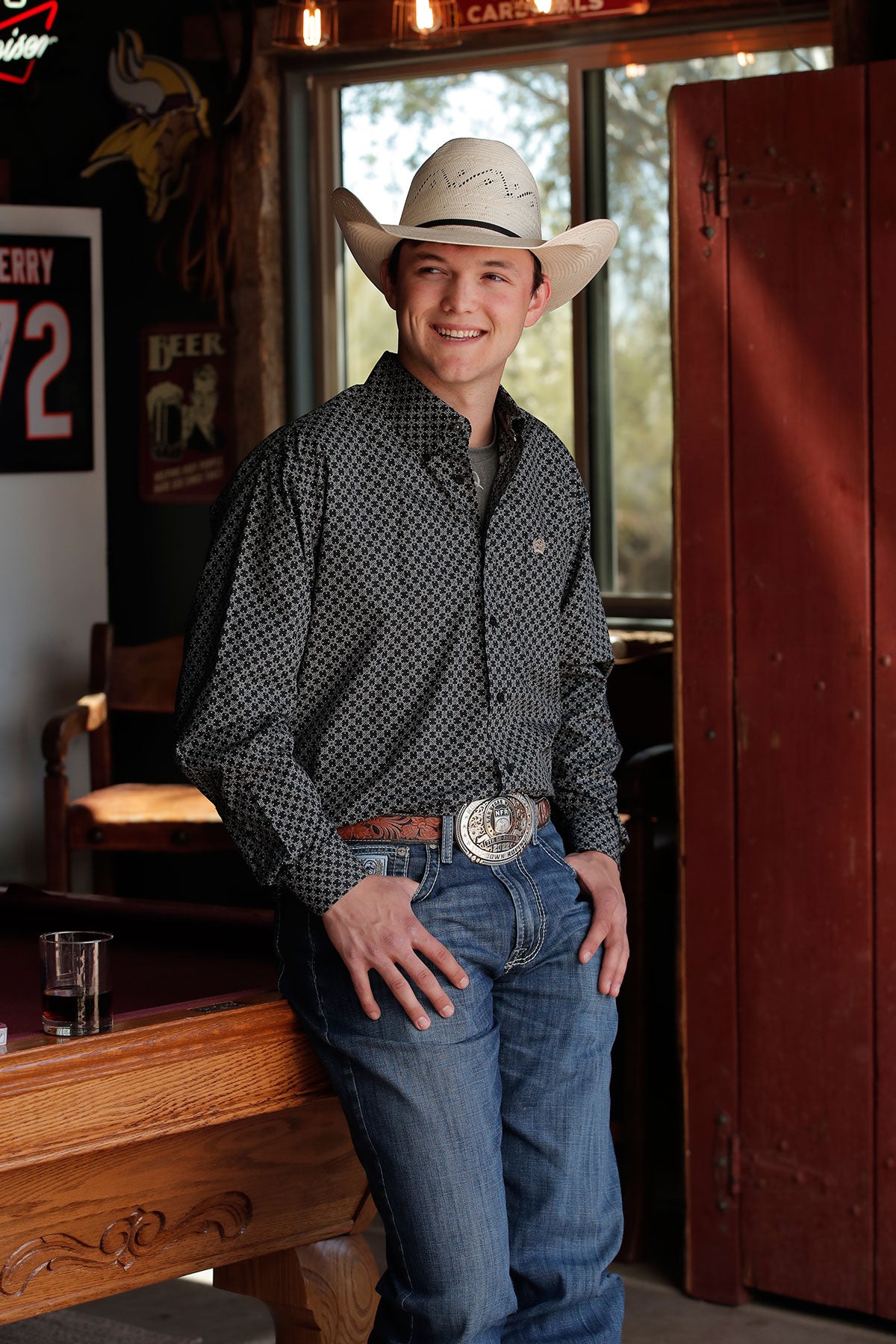 The Blackjack Long Sleeve Button Up Shirt by Cinch