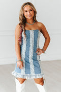 Lacey Dream Denim Dress by Lucky & Blessed