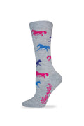 Wrangler Women's Horses Crew Socks - Grey