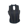Abilene Keyhole Tank Top in Black