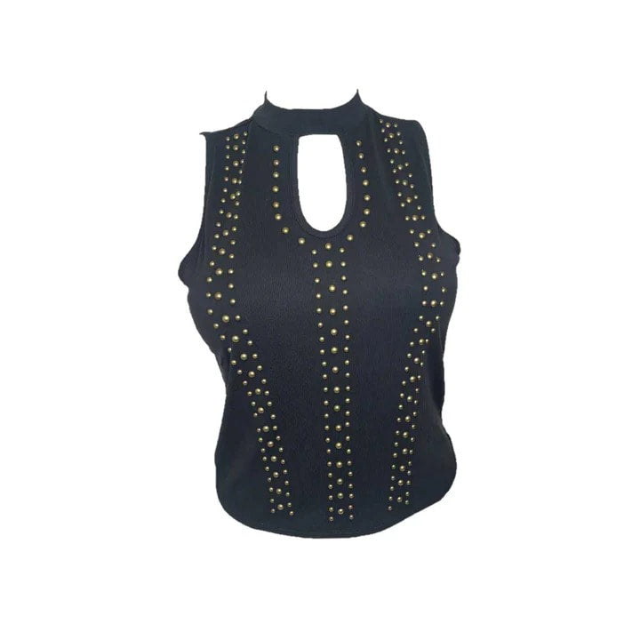 Abilene Keyhole Tank Top in Black