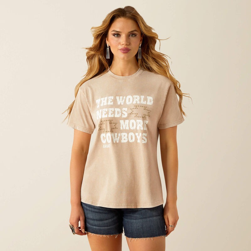 The World Needs More Cowboys Boyfriend Tee Tee by Ariat (1)