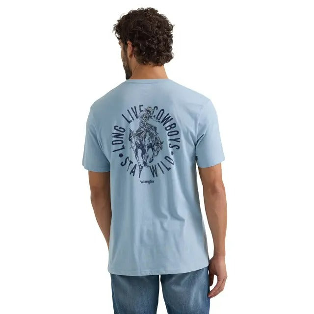 The Long Live Cowboys Bronc Men's Tee By Wrangler