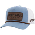 Cactus Ropes by Hooey Light Denim/White Hat Leather Patch