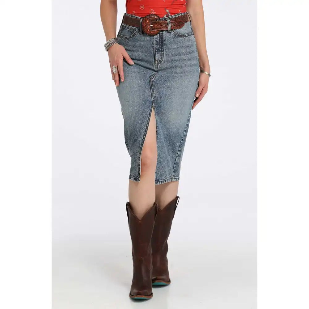 The Macie Jane Jean Skirt by Cruel Denim