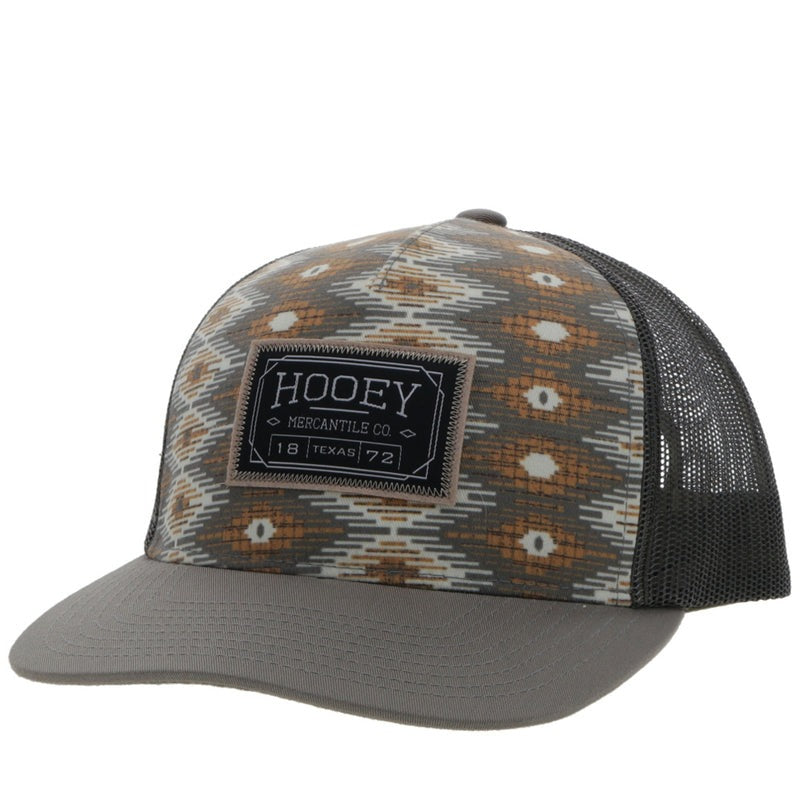 Doc Holiday Hat by Hooey in Grey/Tan Aztec
