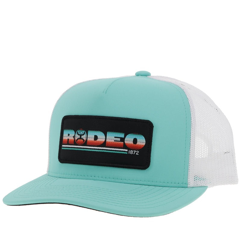 Rodeo Hooey Hat - Turquoise/White
