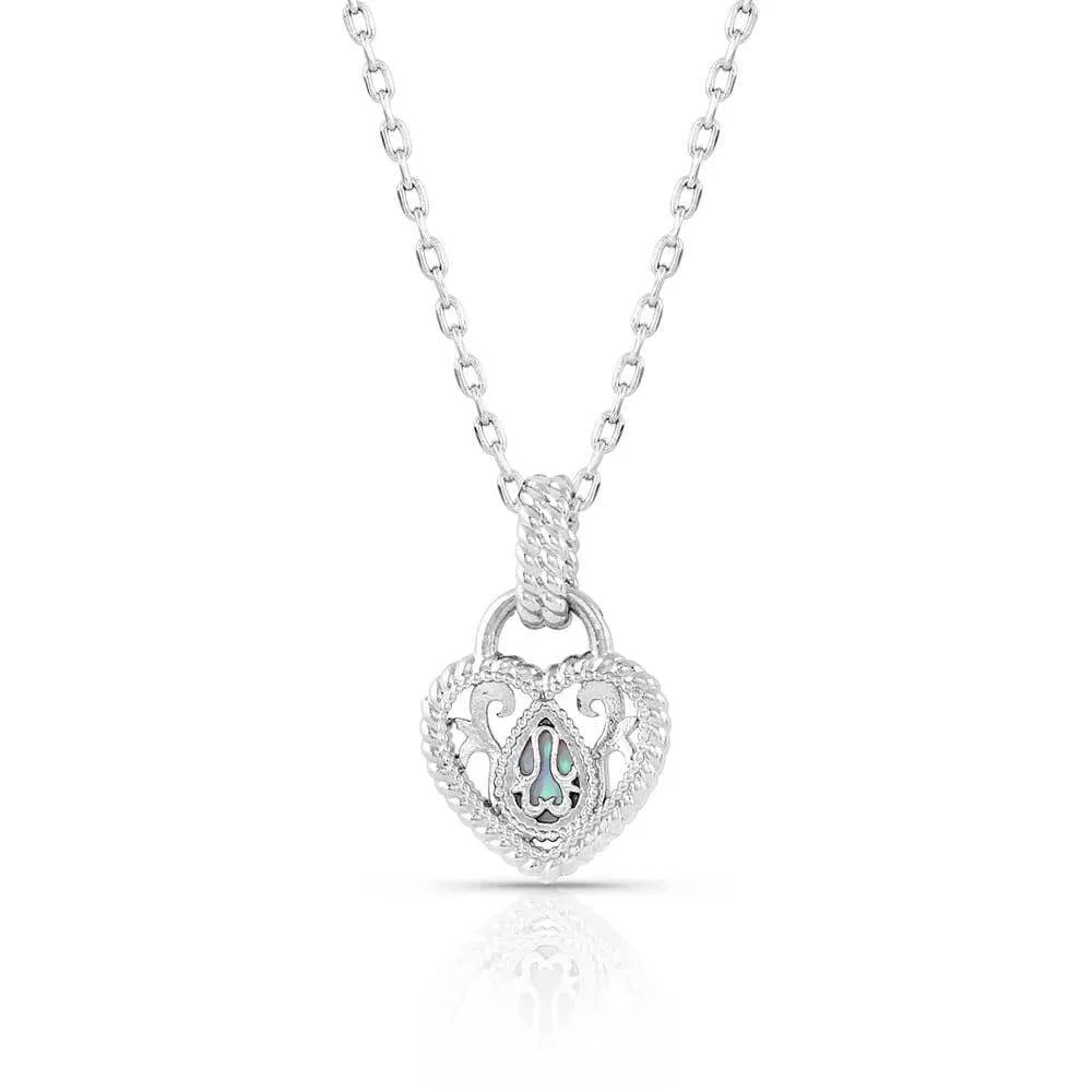 Gleeful Heart Silver Necklace by Montana Silversmiths