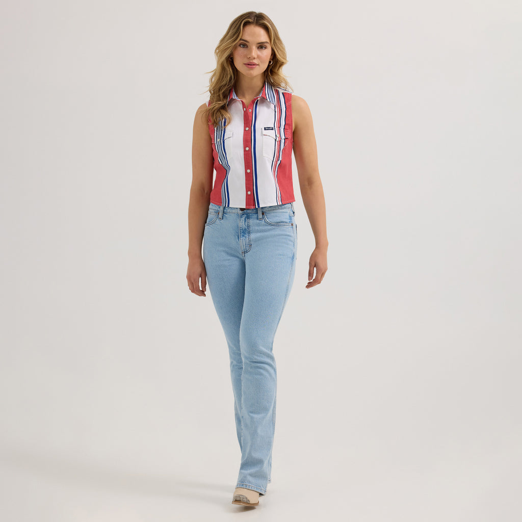 The Buds & Suds Sleeveless Pearl Snap by Wrangler