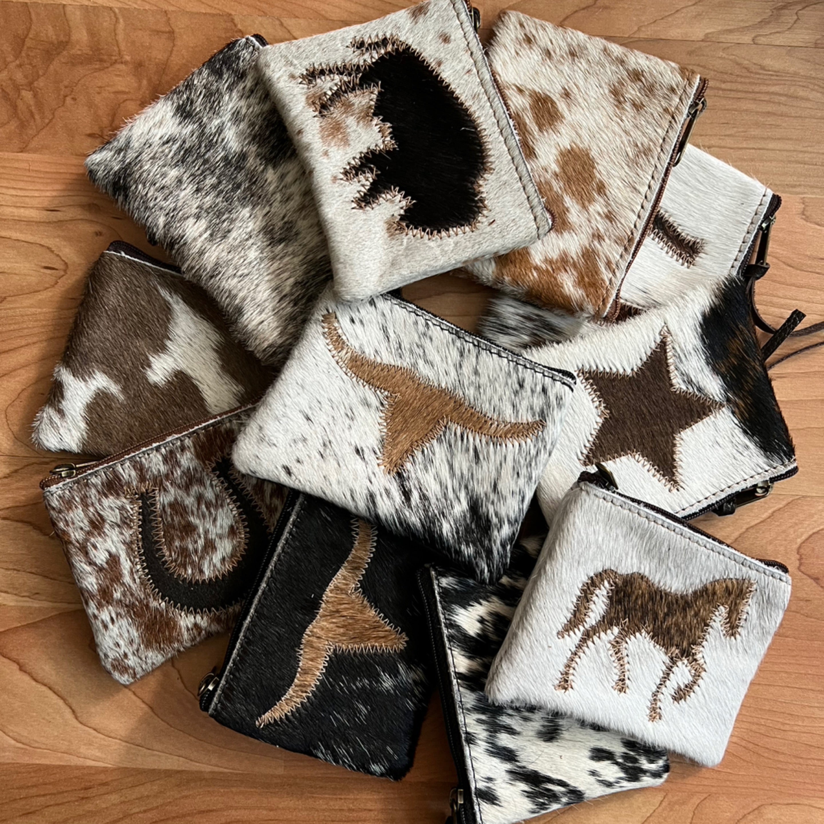 Cowhide Coin Purse